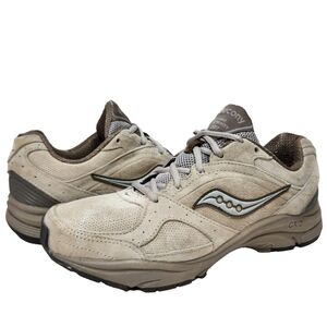 SAUCONY ProGrid Integrity ST2 Sz 10 Beige Suede Walker Walking Shoes 10109-3